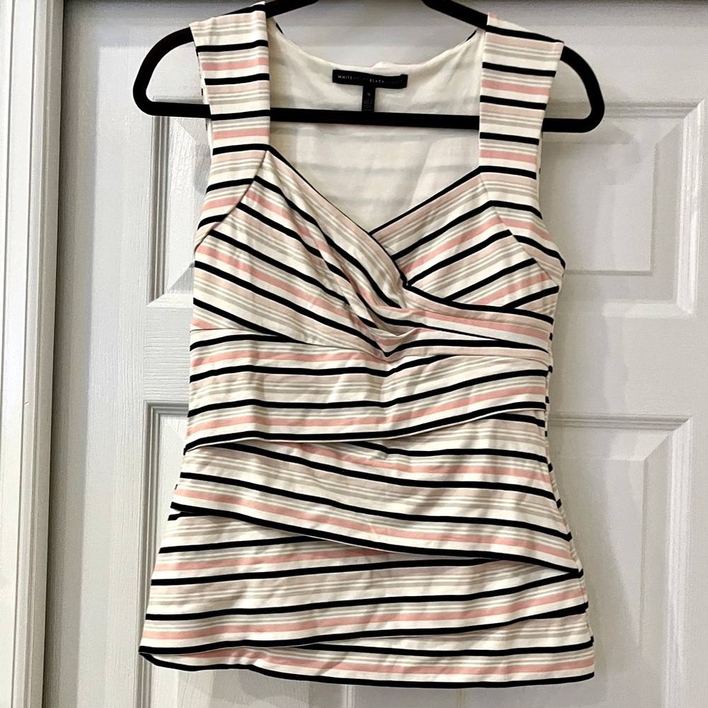 White House Black Market Ruffle Tank Top